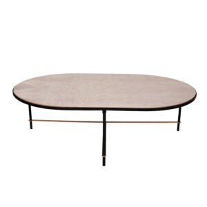 Elegant Ash Burl Oval Nesting Coffee Table Set - Luxury Design